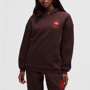 lululemon athletica team Canada big cozy oversized hoodie garnet Olympic team